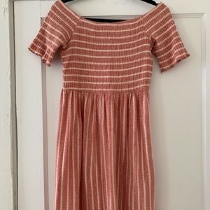 Striped and Smocked Dress